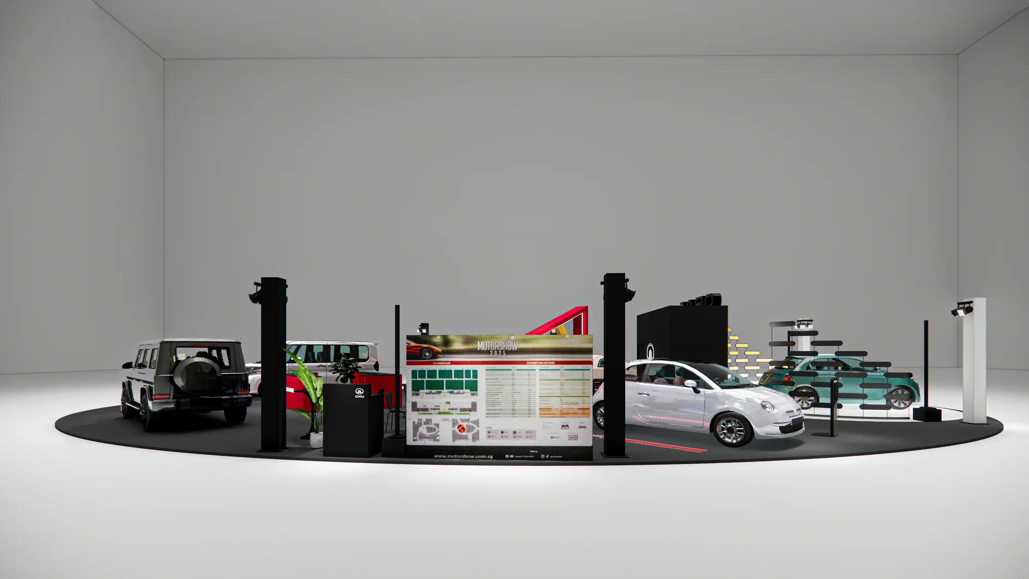 Side view render from the opposite side